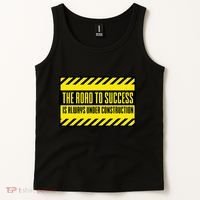 The Road To Success Is Always Under Construction Tank Top thumb 2