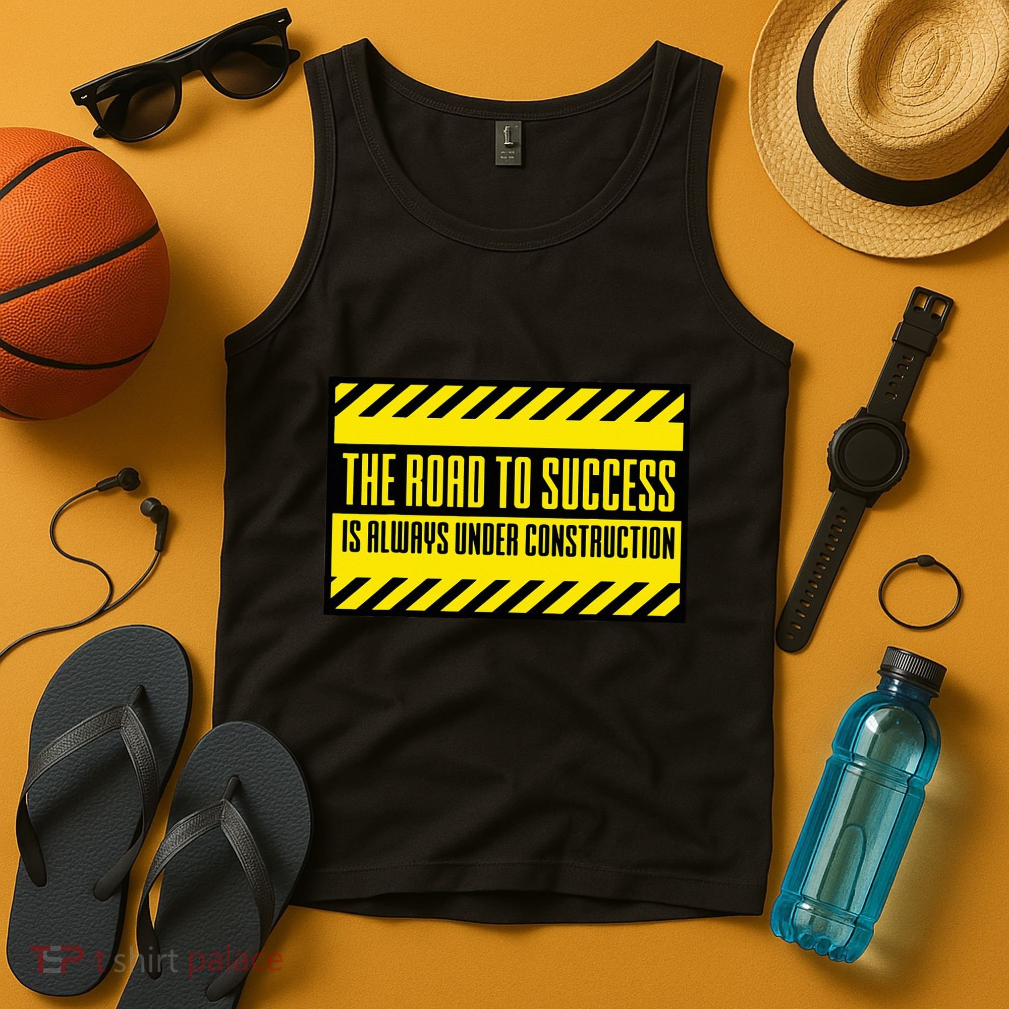 The Road To Success Is Always Under Construction Tank Top