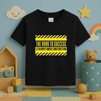 The Road To Success Is Always Under Construction Toddler T-Shirt thumb 3
