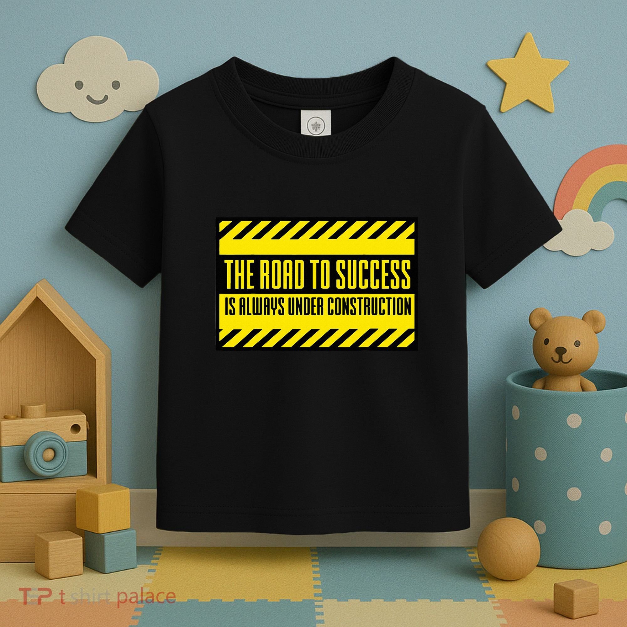 The Road To Success Is Always Under Construction Toddler T-Shirt