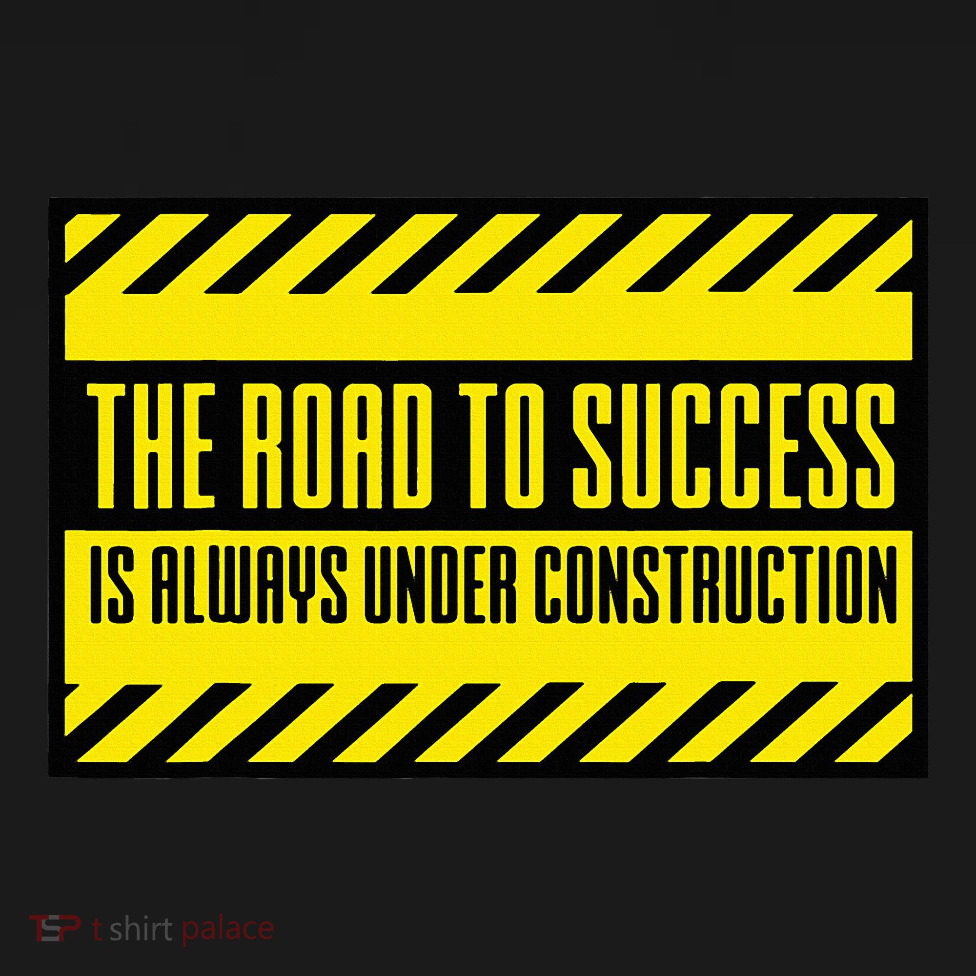 The Road To Success Is Always Under Construction Kids Long Sleeve Shirt