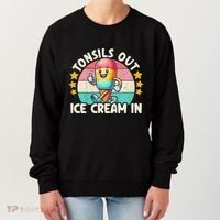 Tonsil Removal & Tonsillectomy Recovery Tonsils Out Women's Sweatshirt thumb 0