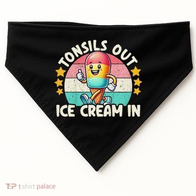 Tonsil Removal & Tonsillectomy Recovery Tonsils Out USA-Made Doggie Bandana