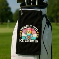 Tonsil Removal & Tonsillectomy Recovery Tonsils Out Golf Towel thumb 2