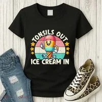 Tonsil Removal & Tonsillectomy Recovery Tonsils Out Women's T-Shirt thumb 3