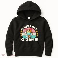 Tonsil Removal & Tonsillectomy Recovery Tonsils Out Kids Hoodie thumb 0