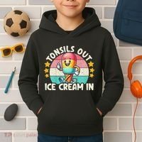 Tonsil Removal & Tonsillectomy Recovery Tonsils Out Kids Hoodie thumb 2