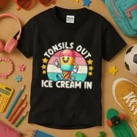 Tonsil Removal & Tonsillectomy Recovery Tonsils Out Kids T-Shirt thumb 3
