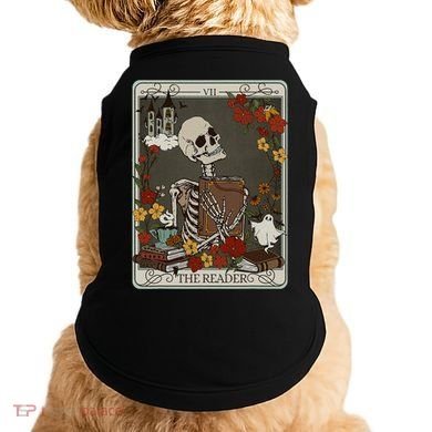 The Reader Tarot Card Bookish Doggie Tank