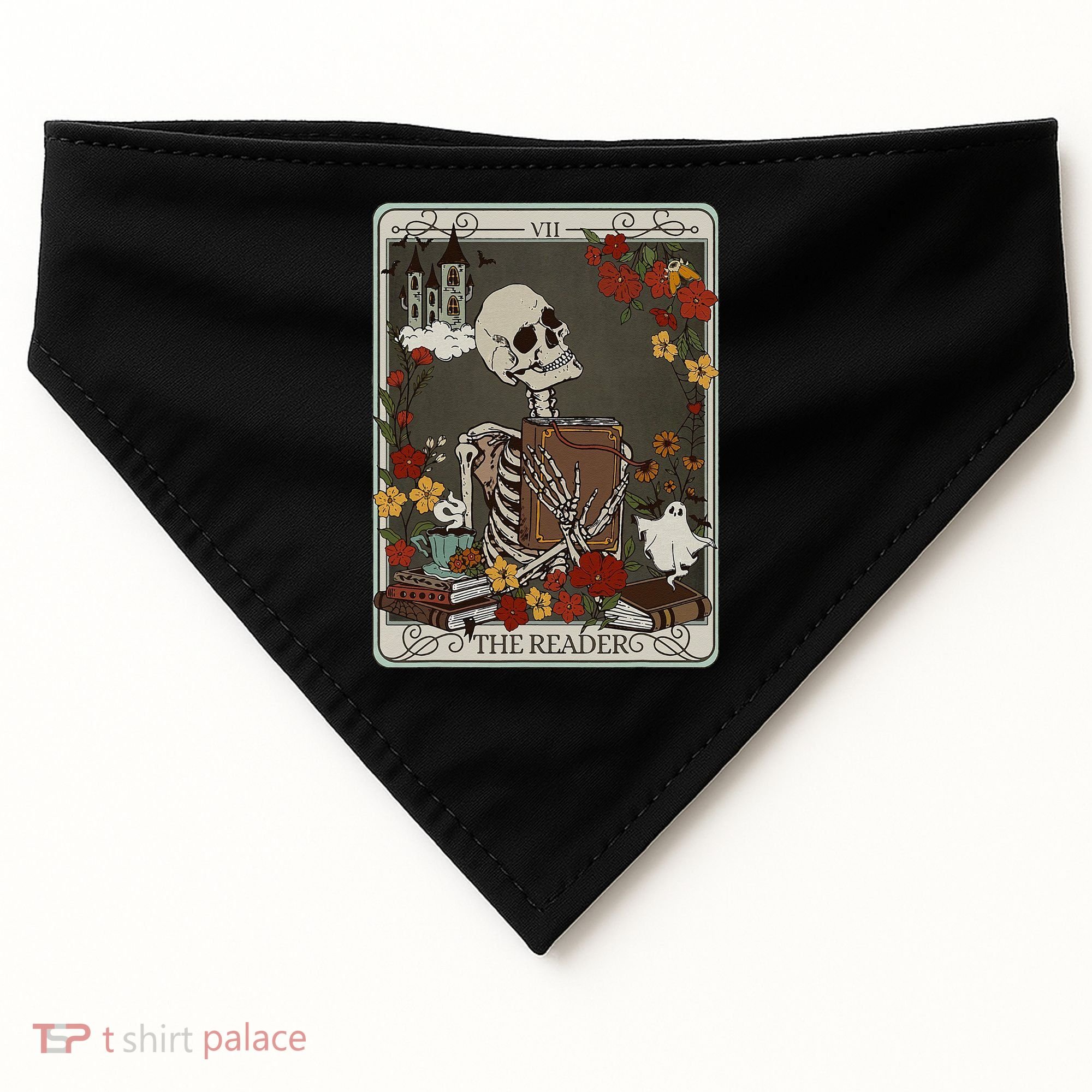 The Reader Tarot Card Bookish USA-Made Doggie Bandana