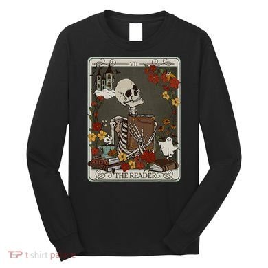 The Reader Tarot Card Bookish Long Sleeve Shirt