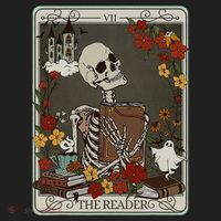 The Reader Tarot Card Bookish Beanie thumb 2