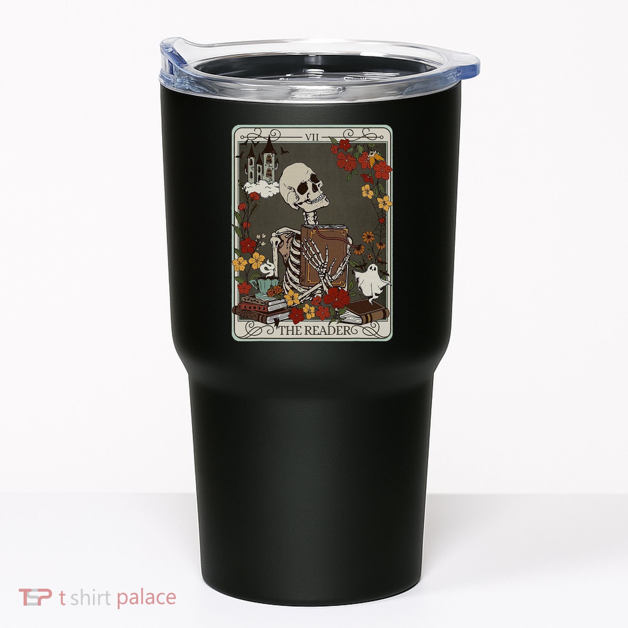The Reader Tarot Card Bookish Tumbler