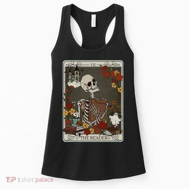 The Reader Tarot Card Bookish Women's Tank Top