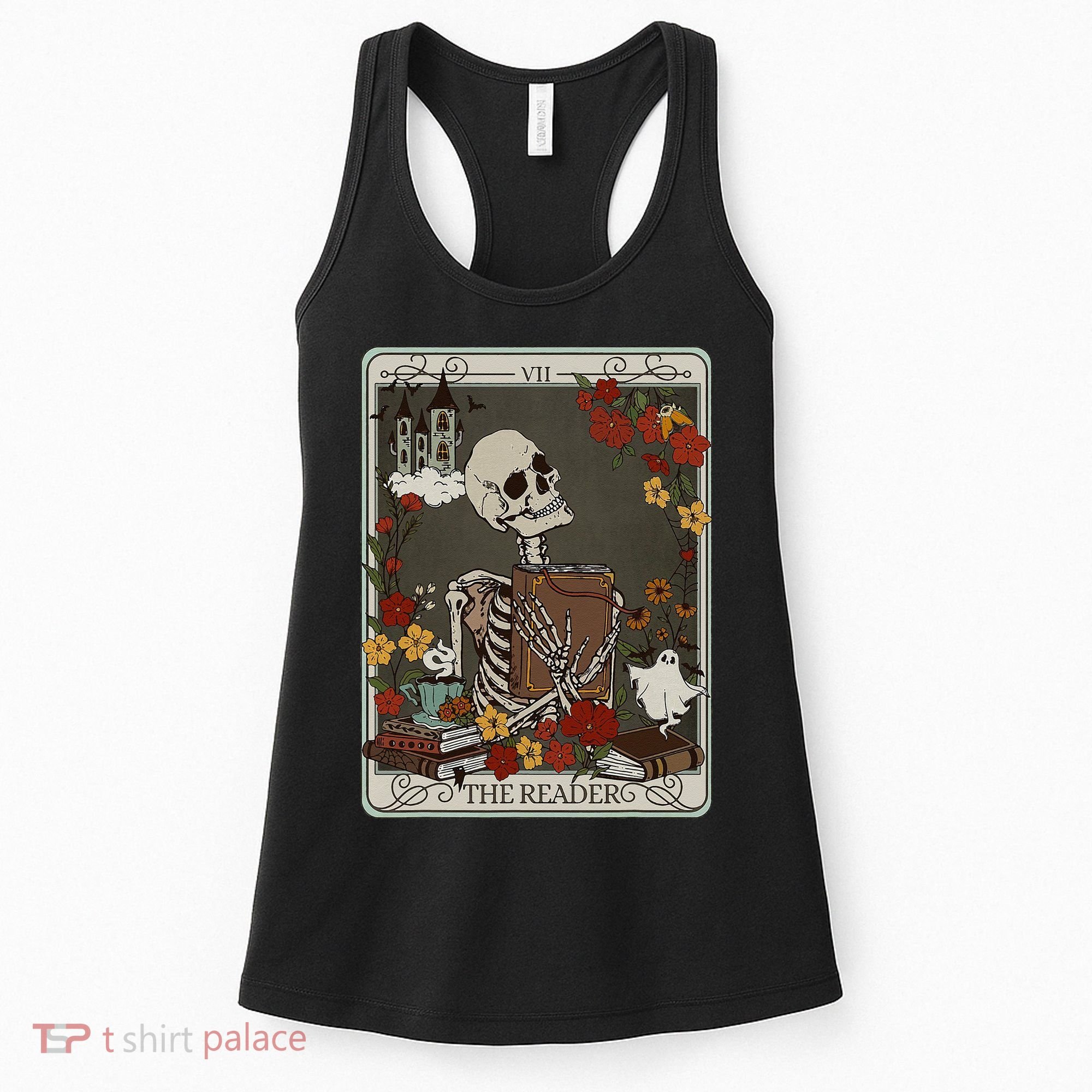 The Reader Tarot Card Bookish Women's Tank Top