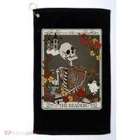 The Reader Tarot Card Bookish Golf Towel thumb 0