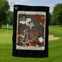 The Reader Tarot Card Bookish Golf Towel thumb 1