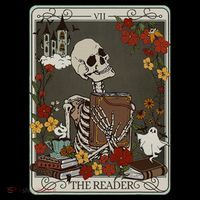 The Reader Tarot Card Bookish Women's Long Sleeve Shirt thumb 2