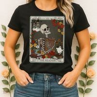 The Reader Tarot Card Bookish Women's T-Shirt thumb 2