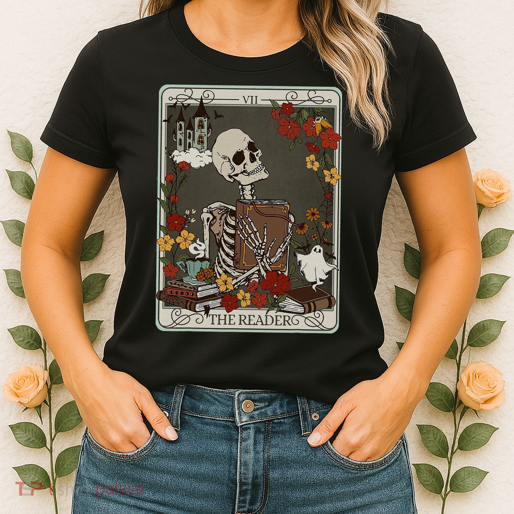 The Reader Tarot Card Bookish Women's T-Shirt