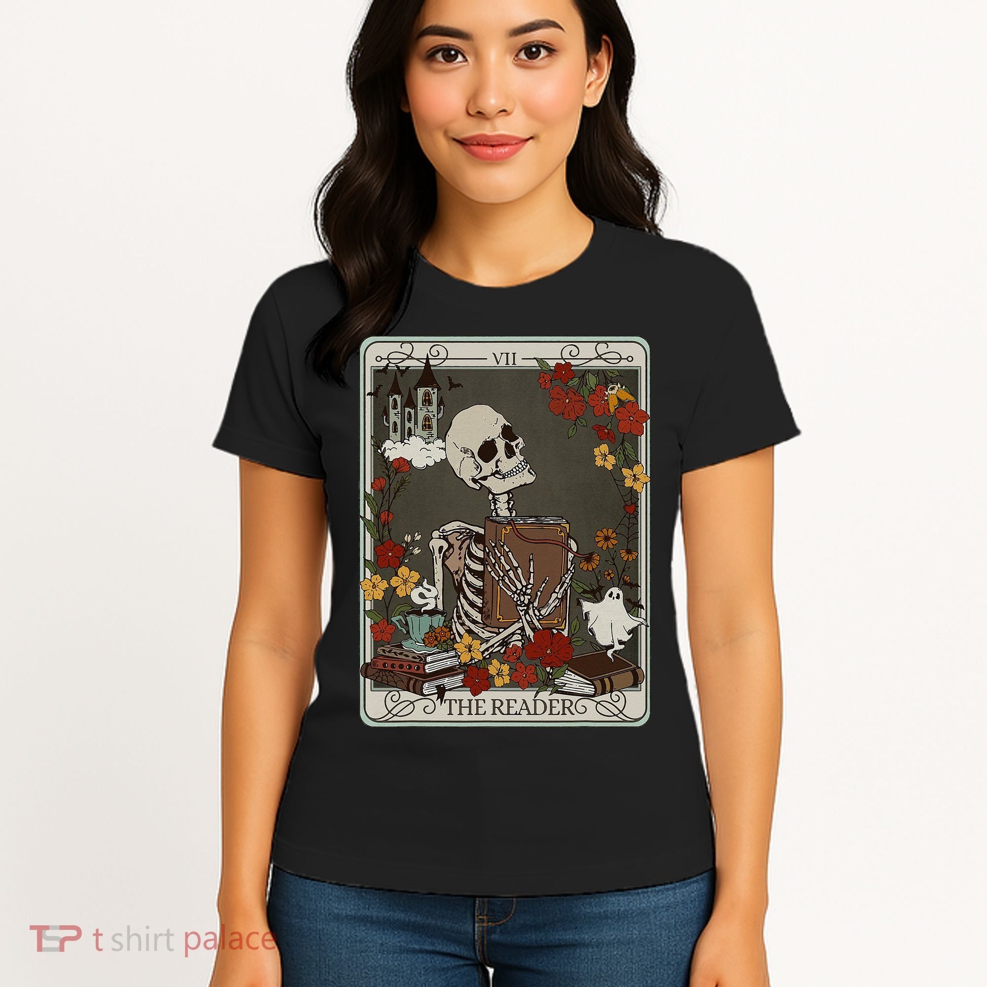 The Reader Tarot Card Bookish Women's T-Shirt