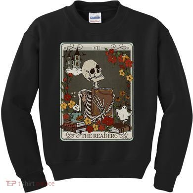 The Reader Tarot Card Bookish Kids Sweatshirt