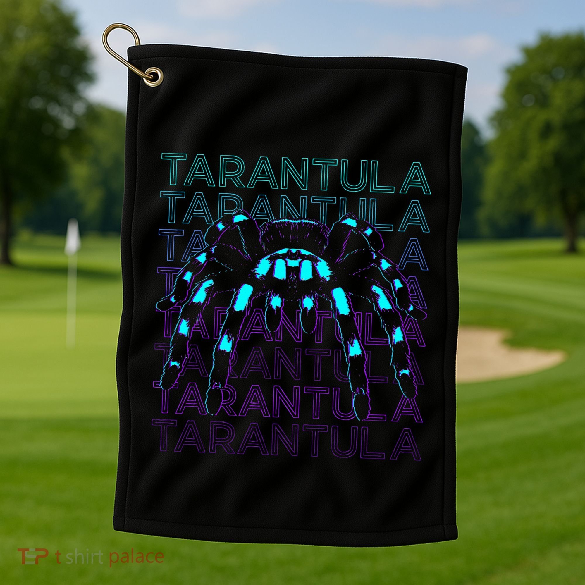 Tarantula Retro Golf Towel