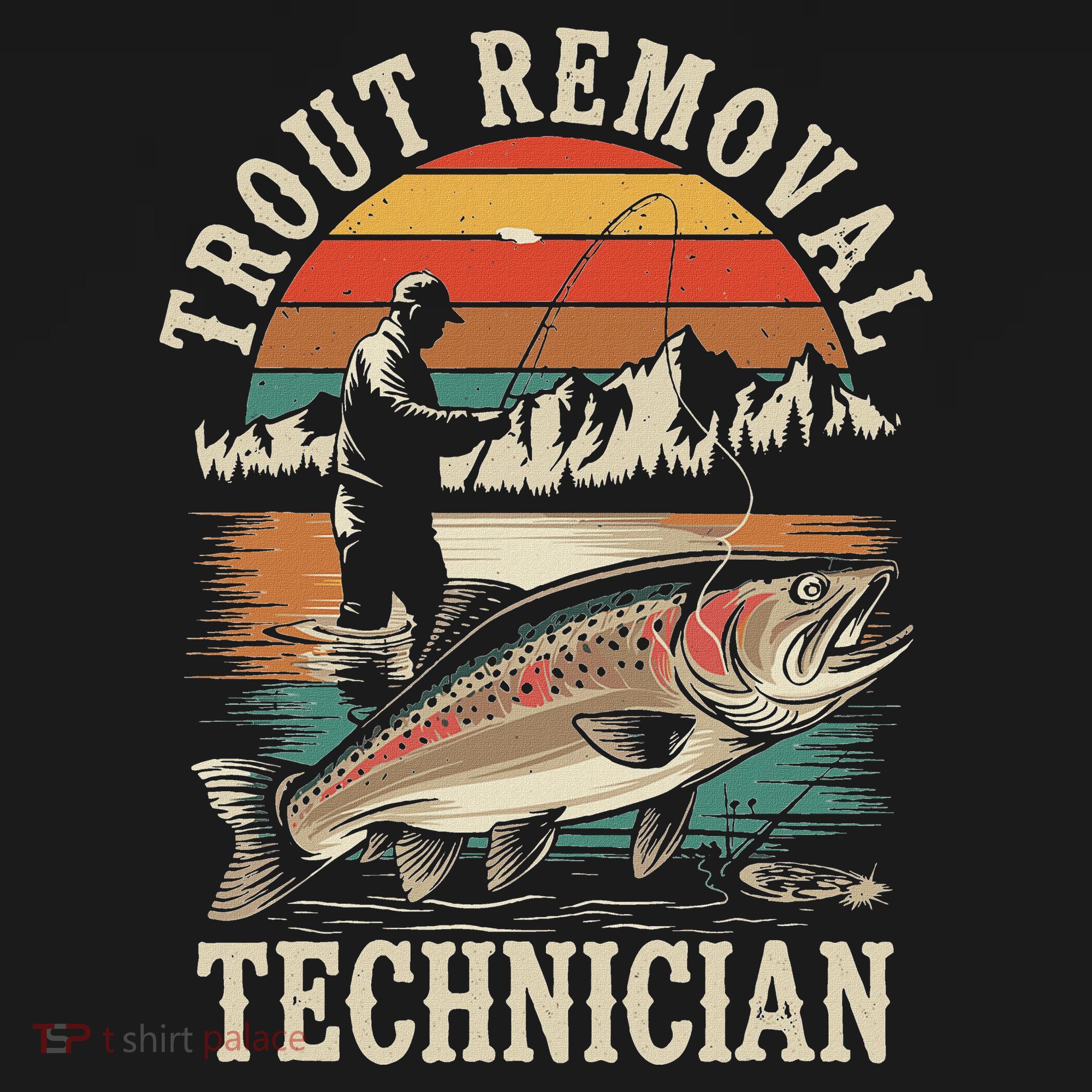 Trout Removal Technician Trout Fishing Bucket Hat