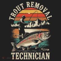 Trout Removal Technician Trout Fishing Beanie thumb 2