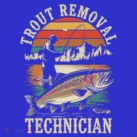 Trout Removal Technician Trout Fishing Long Sleeve Shirt thumb 2