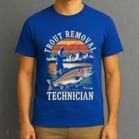 Trout Removal Technician Trout Fishing T-Shirt thumb 3