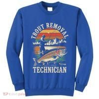 Trout Removal Technician Trout Fishing Tall Sweatshirt thumb 0