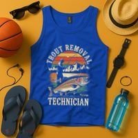 Trout Removal Technician Trout Fishing Tank Top thumb 4
