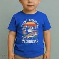 Trout Removal Technician Trout Fishing Toddler T-Shirt thumb 2