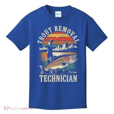 Trout Removal Technician Trout Fishing Kids T-Shirt