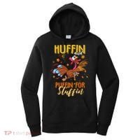 Thanksgiving Run Turkey Trot Huffin and Puffin for Stuffin Women's Hoodie thumb 0