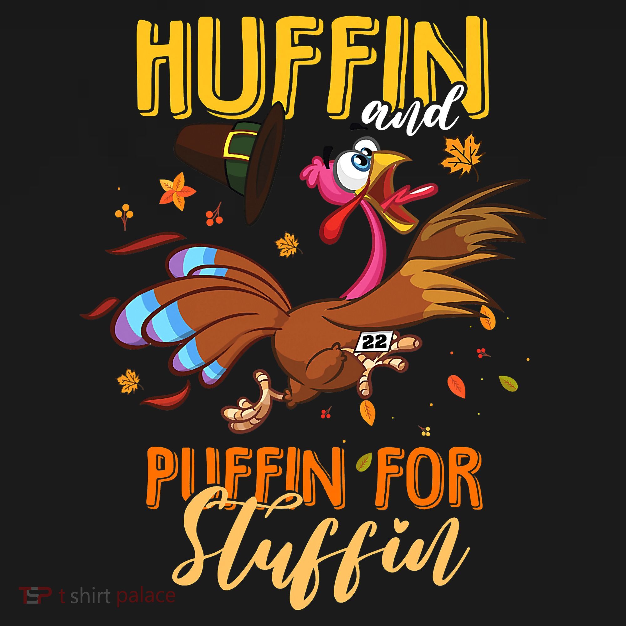 Thanksgiving Run Turkey Trot Huffin and Puffin for Stuffin Visor