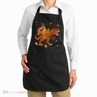 Turkey Riding T Rex Thanksgiving Dinosaur Apron thumb 2