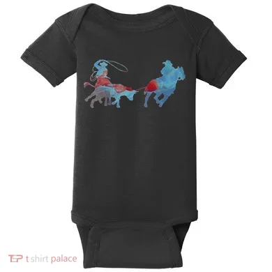 Team Roping Baby Bodysuit