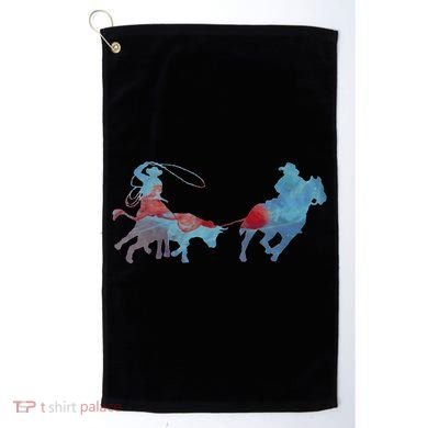Team Roping Golf Towel