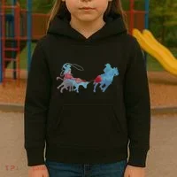Team Roping Kids Hoodie thumb 3