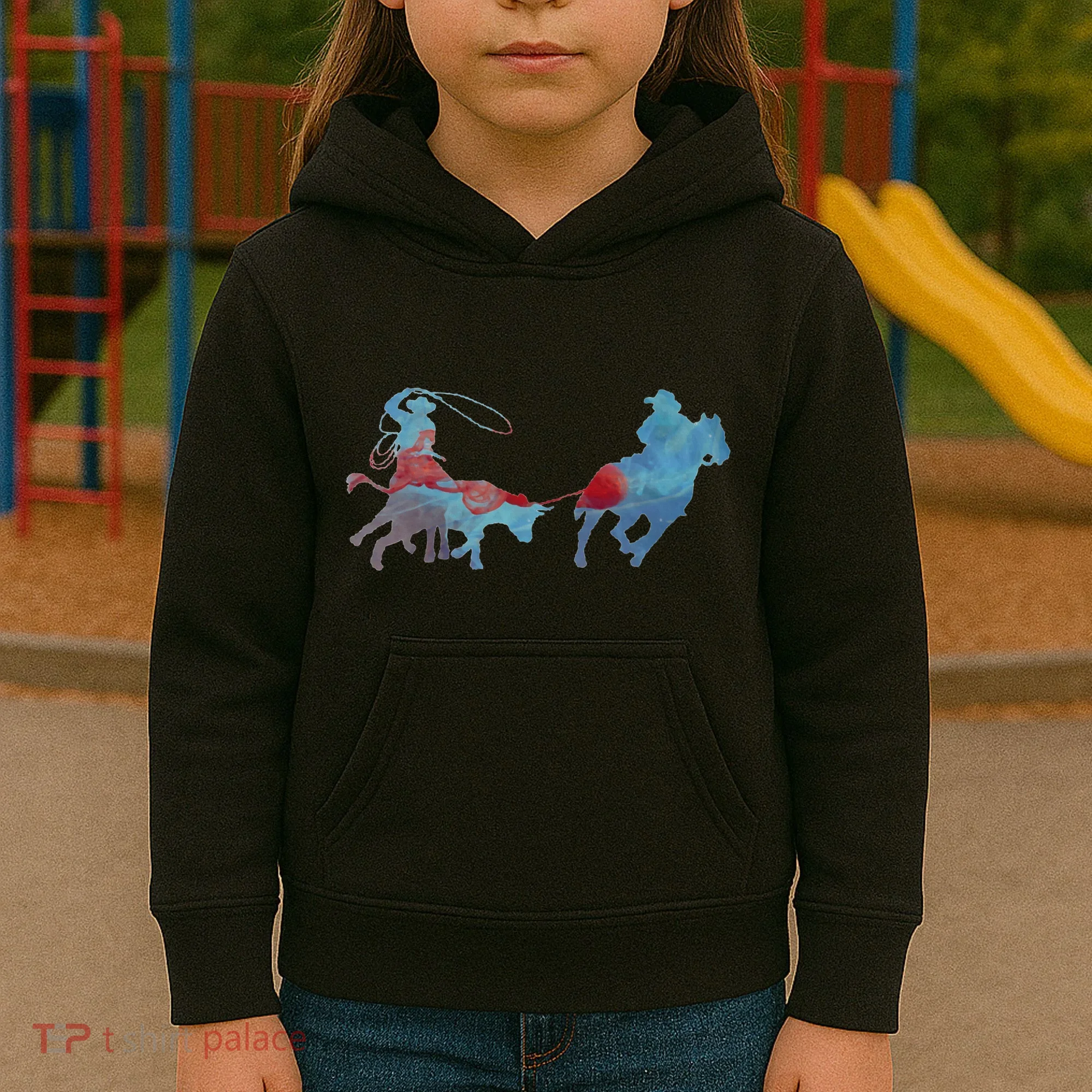 Team Roping Kids Hoodie