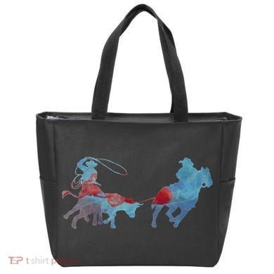 Team Roping Tote Bag