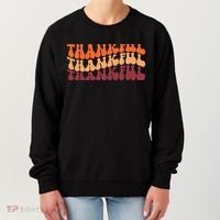 Thankful Retro Thanksgiving Women's Sweatshirt thumb 0