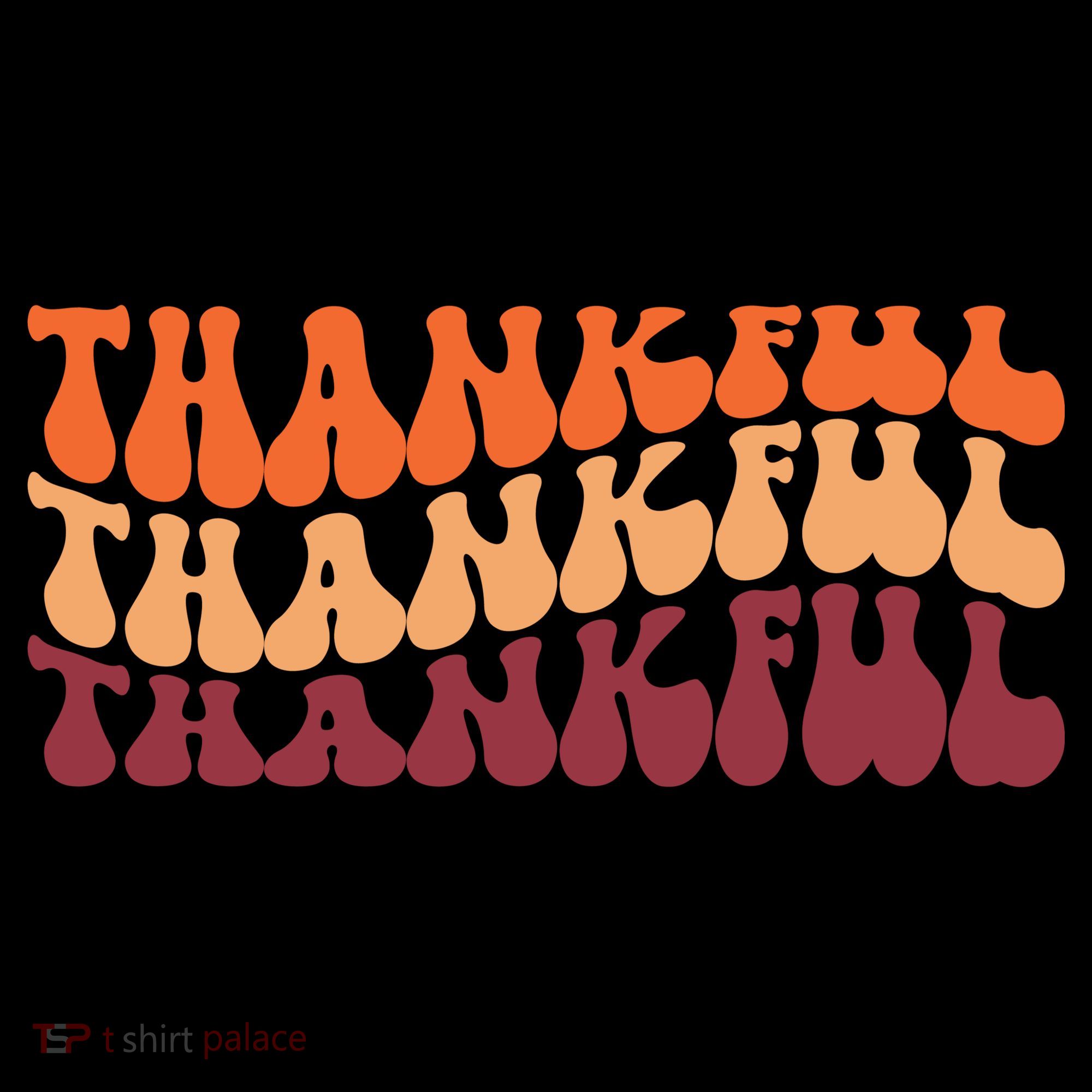 Thankful Retro Thanksgiving Coaster