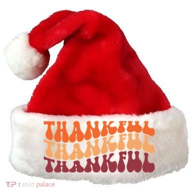 Thankful Retro Thanksgiving Santa Hat