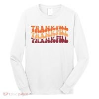 Thankful Retro Thanksgiving Long Sleeve Shirt thumb 0