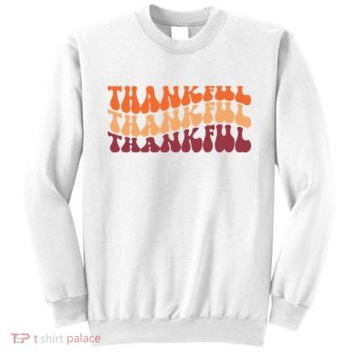 Thankful Retro Thanksgiving Sweatshirt
