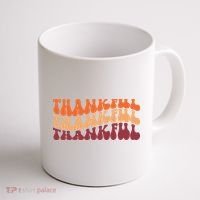 Thankful Retro Thanksgiving Coffee Mug thumb 1