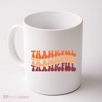 Thankful Retro Thanksgiving Coffee Mug thumb 0